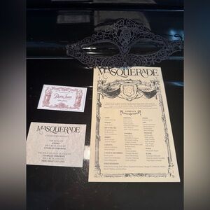 Masquerade Phantom of the Opera 2025 Mask and Program, Memorabilia Set NYC RARE